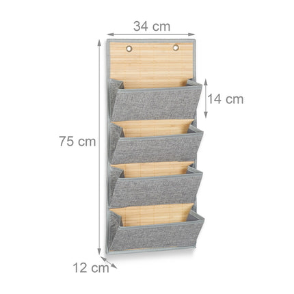 Bamboo wall holder for office and hall