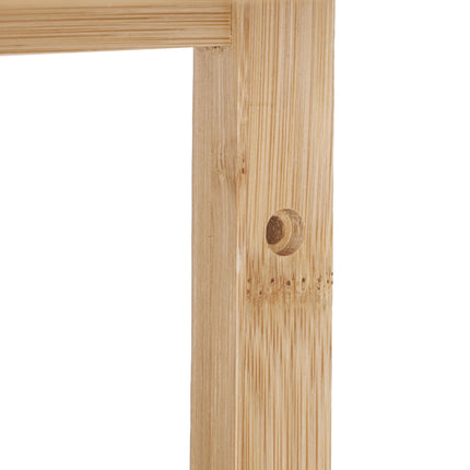 Bamboo wall-mounted towel rail