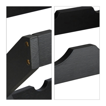 Bamboo wine rack black