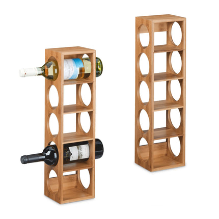 Bamboo wine rack - set of 2