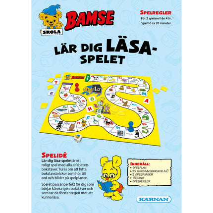 Bamse Learn to read game