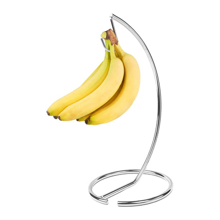 Banana Holder, Silver Metal – Prevents Bruising
