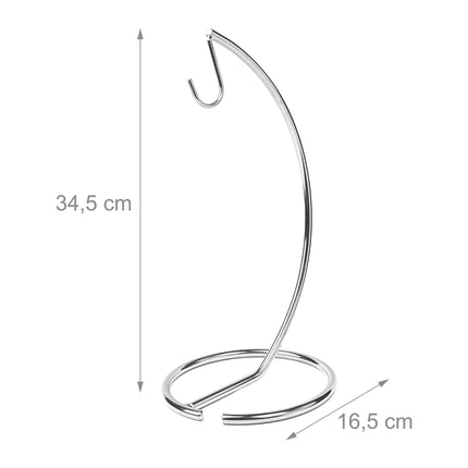 Banana Holder, Silver Metal – Prevents Bruising