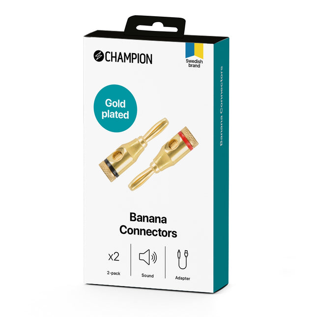 Banana plug Black/Red Male/Female