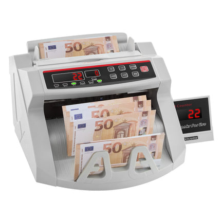 Bankbiljettenteller met UV-MG-detector, LED, 1000 biljetten per minuut