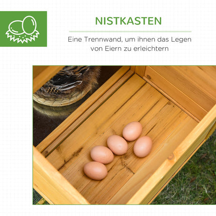 Bantam Chicken Coop, Spruce Wood, Window & Nesting Box