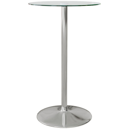 Bistro Bar table for 2 - Tempered glass, Ø60x102cm