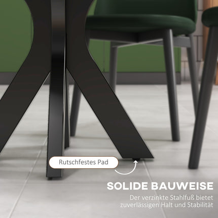 Bistro Bar table for 2 - Tempered glass, Ø60x102cm