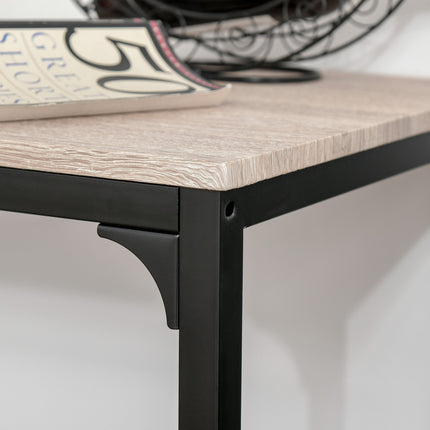3-piece bar table set with two chairs, natural MDF