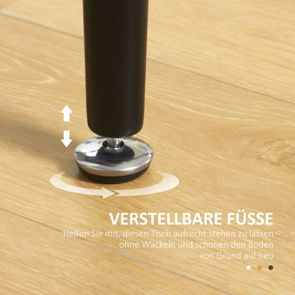 Industrial bar table with metal frame - walnut, 118x58x108cm