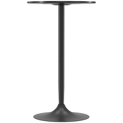 Bar Table for 2, Round, 60x60x102 cm, Black