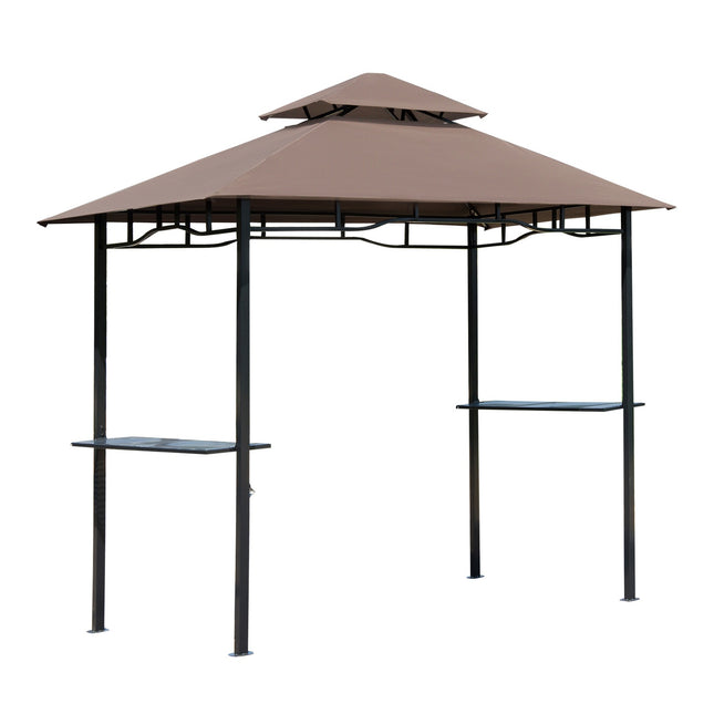 Garden barbecue pavilion tent, flame retardant double roof