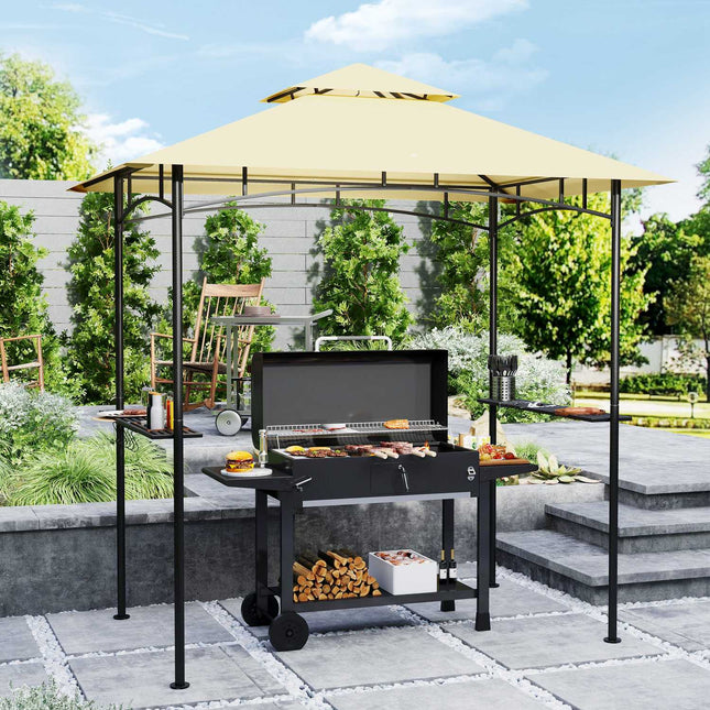 BBQ Gazebo, water repellent, flame retardant, 240x150x258cm