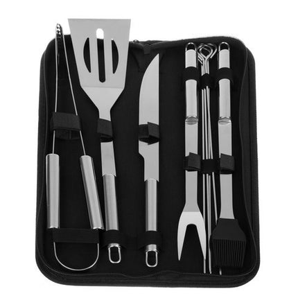 Barbecue utensils - set of 9 accessories + case