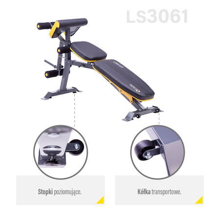 Barbell Bench, Adjustable, Heavy-Duty Steel