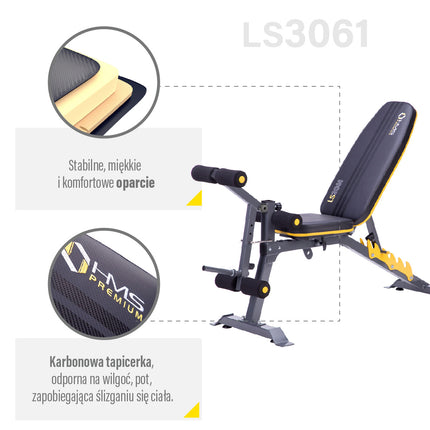 Barbell Bench, Adjustable, Heavy-Duty Steel
