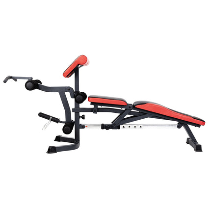 Barbell Bench with Adjustable Height and Safety Rack