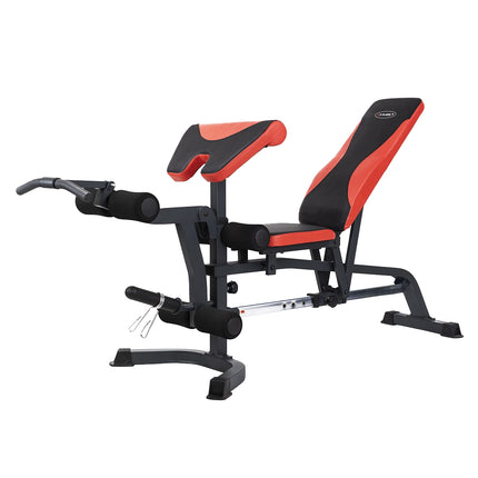 Barbell Bench with Adjustable Height and Safety Rack