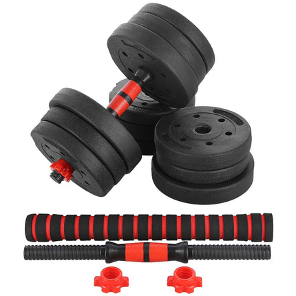 Barbell and Dumbbells Set, 20 kg, Composite Material
