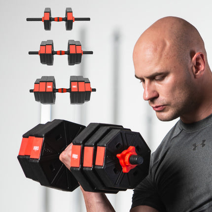 Barbell and Dumbbells Set, Composite, 30 kg