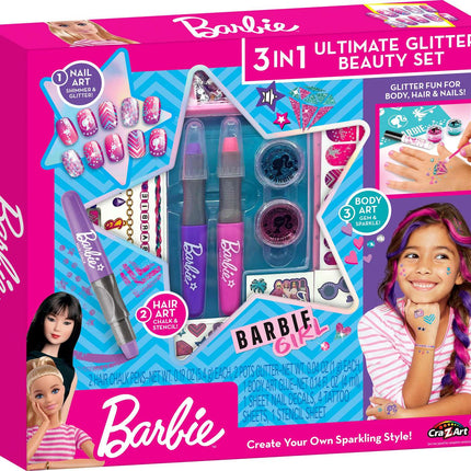 Barbie Beauty Set 3 In 1 Ultimate Glitter