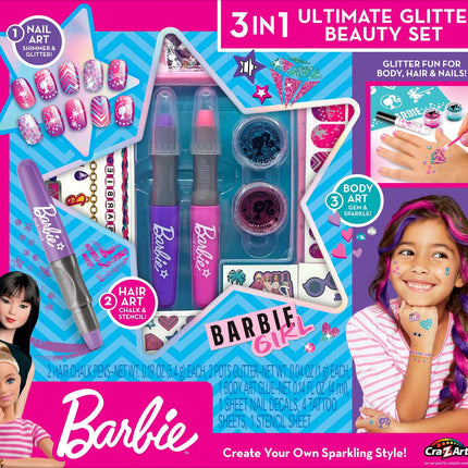 Barbie Beauty Set 3 In 1 Ultimate Glitter