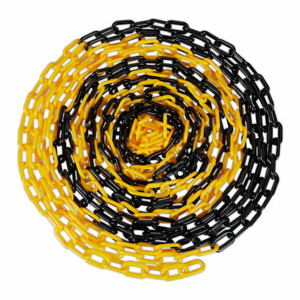 Barrier chain in black and yellow