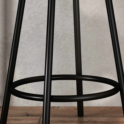 Modern bar table set, 3 parts with storage shelves