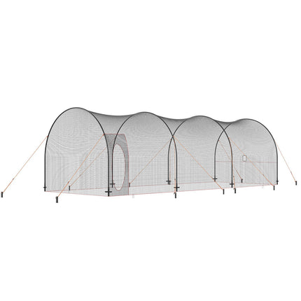 Baseball Batting Cage Net and Frame, 33x12x10 Ft