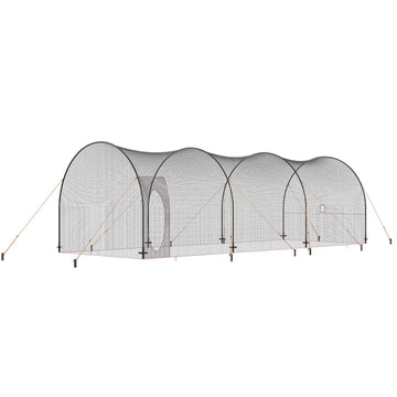 Baseball Batting Cage Net and Frame, 33x12x10 Ft