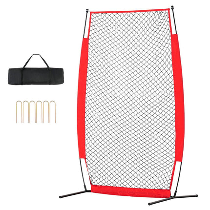 Baseball Pitching Safety Screen, 7x4 Ft, Carry Bag