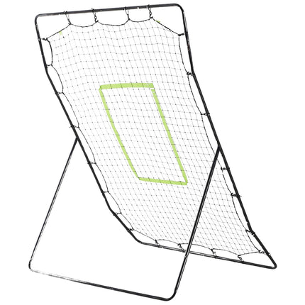 Baseball Rebounder Net, Portable Black Metal, 123 x 174 cm