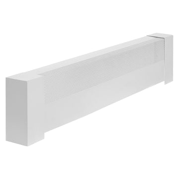 Baseboard Heater Cover Replacement, 3 ft Steel, White
