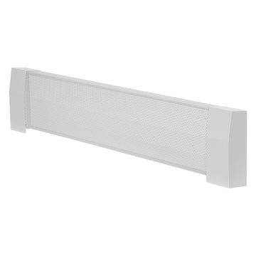 Baseboard Heater Cover Replacement, 3 ft Steel, White