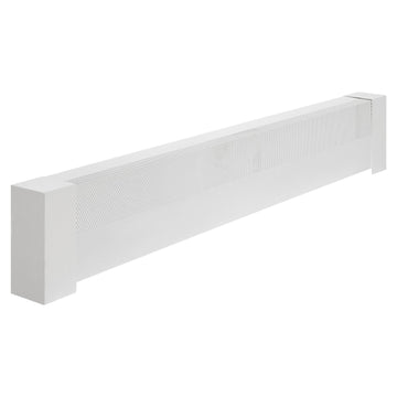 Baseboard Heater Cover Replacement, 4 Ft Steel, White