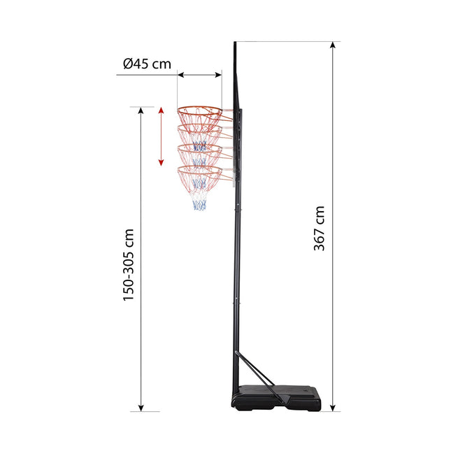 Basketball Hoop – Adjustable Height, Indoor/Outdoor