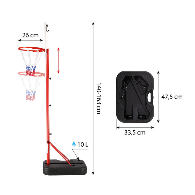 Basketball Hoop, Adjustable Height, Indoor/Outdoor Use
