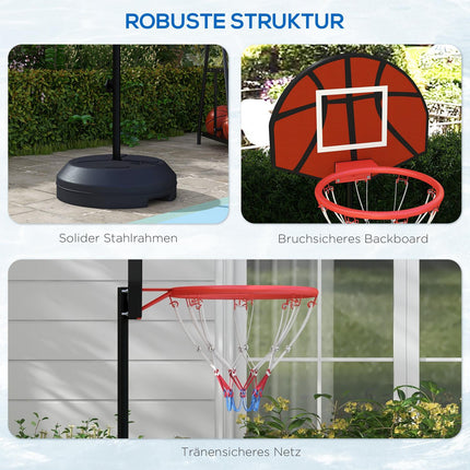 Height-adjustable basketball hoop with magnetic dart board
