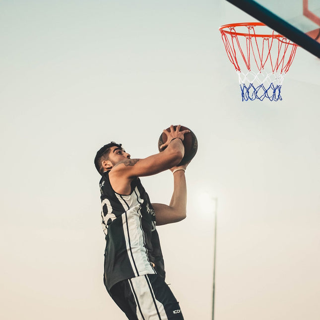 Basketball Hoop Wall Mounted Basketball Hoop Professional Dunking Basketball Hoop for Indoor and Outdoor Use Orange-Red