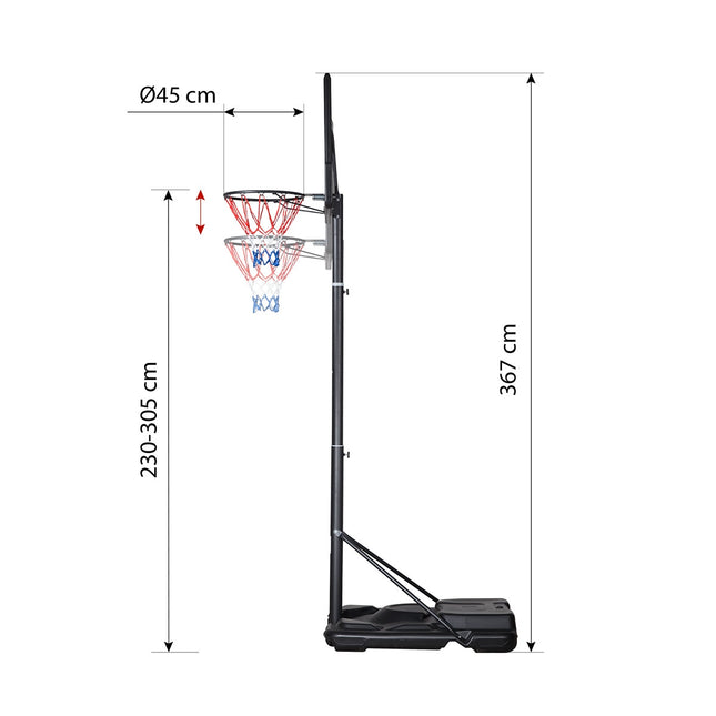 Basketball Hoop with Adjustable Height