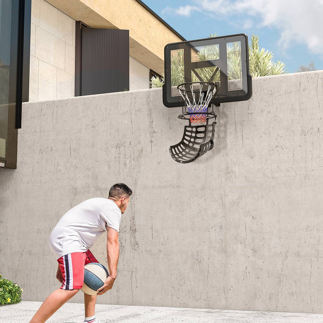 Basketball rebound system, 360° rotating return, indoor/outdoor