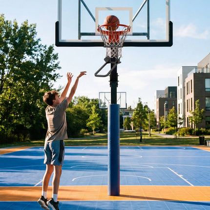 Basketball Return Attachment, Heavy-Duty Metal, 6 Hooks