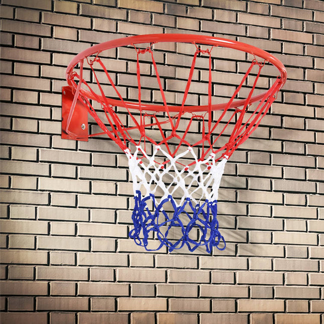 Basketball hoop with net, steel frame, 46 cm diameter