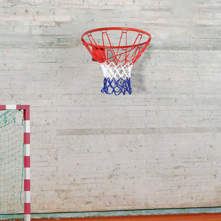 Basketball hoop with net, steel frame, 46 cm diameter