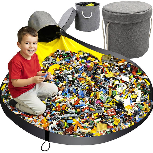 Basket for toys/blocks with mat Kruzzel 19556