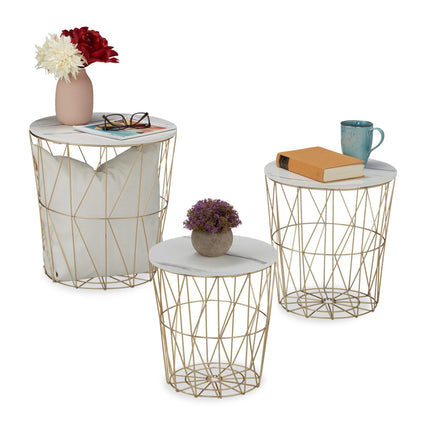 Basket table set of 3