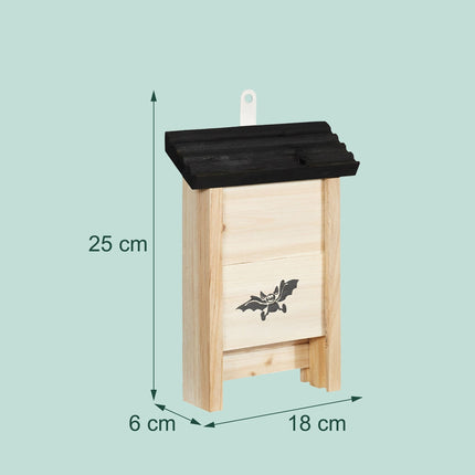 Bat Box Set of 2 – Wooden Roosts with Grooved Interior