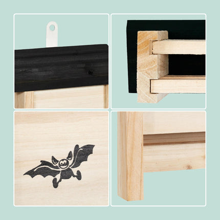 Bat Boxes Set of 4 – Untreated Wood, Easy Climb