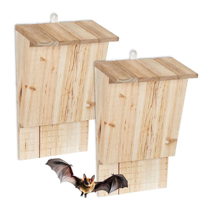 Bat Boxes, Wooden, 2-Pack, Nature Conservation