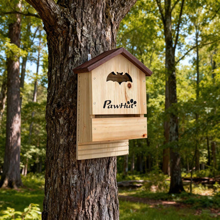 Bat House Set of 3, Fir Wood, 21.5 x 11.5 x 34 cm